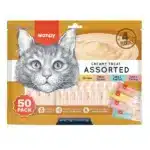 Набір рідких ласощів для котів Wanpy Creamy Treat Assorted  50 стіків по 14 г