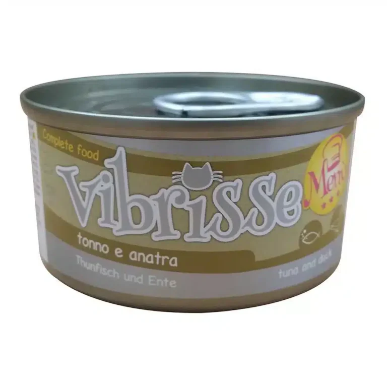Вологий корм Vibrisse Menu з тунцем і качкою для котів, 70 г
