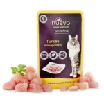 Вологий Nuevo Sensitive з індичкою для котів, 85 г