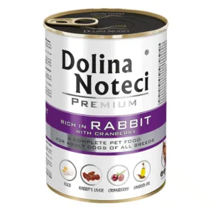 Вологий корм для дорослих собак Dolina Noteci Premium з кроликом і журавлиною