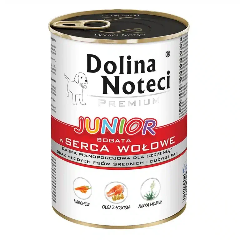 Вологий корм Dolina Noteci Premium для цуценят з яловичим серцем, 400 г