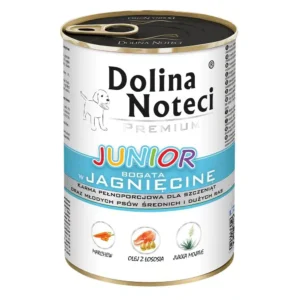 Вологий корм Dolina Noteci з ягням для цуценят, 400 г
