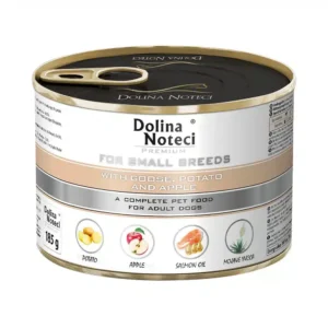 Вологий корм Dolina Noteci з гусем для собак малих порід, 185 г