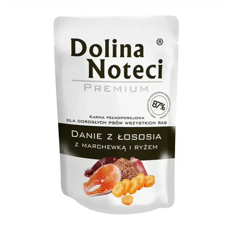 Вологий корм Dolina Noteci Premium для дорослих собак з лососем, 100 г