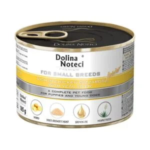 Вологий корм Dolina Noteci з куркою і телятиною для цуценят малих порід, 185 г