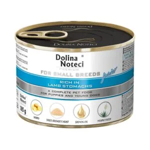 Вологий корм Dolina Noteci з ягням для цуценят малих порід, 185 г