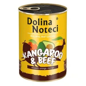 Вологий корм для дорослих собак Dolina Noteci Superfood з кенгуру та яловичиною