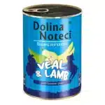 Вологий корм для дорослих собак Dolina Noteci Superfood з телятиною та бараниною