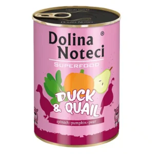 Вологий корм Dolina Noteci Superfood з качкою і перепілкою для собак