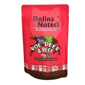 Вологий корм Dolina Noteci Superfood з косулею і яловичиною для котів, 85 г