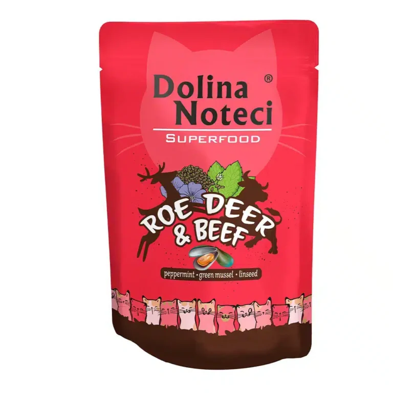 Вологий корм для котів Dolina Noteci Superfood з косулею і яловичиною, 85 г