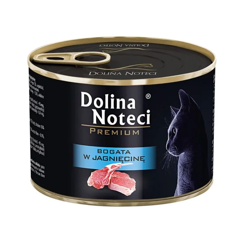 Вологий корм Dolina Noteci Premium з ягням для котів
