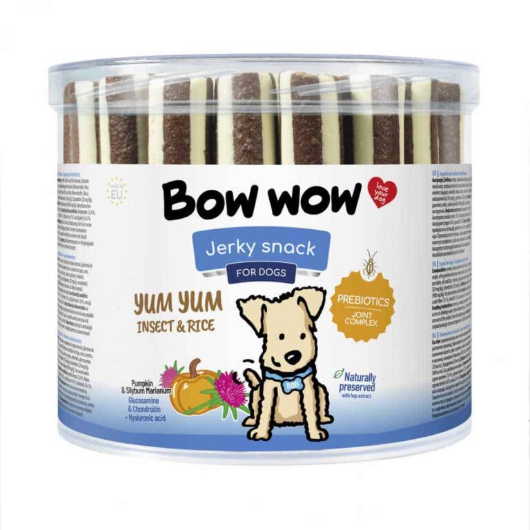 Ласощі Bow Wow палички з рисом та білком комах для собак, 35 шт