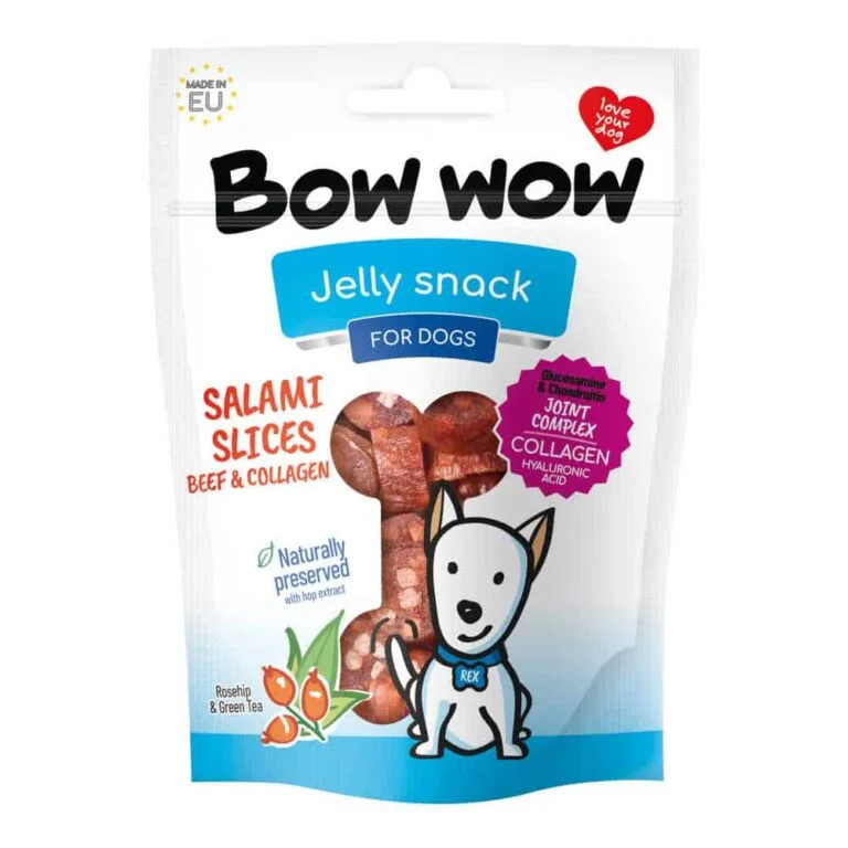 Ласощі Bow Wow салямі з яловичини для собак, 80 г