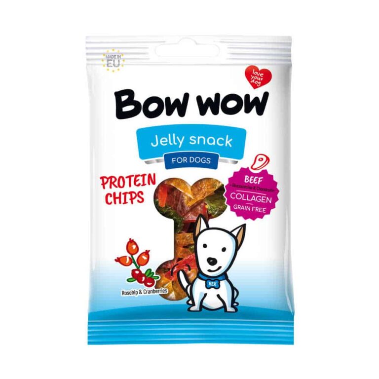 Ласощі Bow Wow протеїнові чипси з яловичиною для собак, 60 г