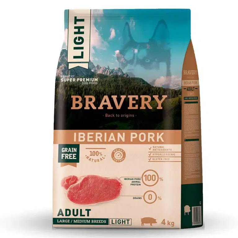 Сухий корм Bravery Light для собак середніх і великих порід з іберійською свининою