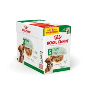 Вологий корм Royal Canin Mini Adult у соусі для собак, 85 г, акція 9+3