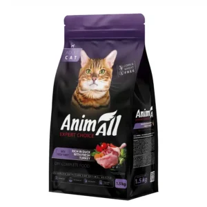 Сухий корм AnimAll з індичкою і качкою для котів
