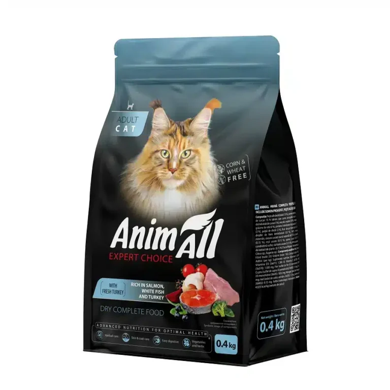 Сухий корм AnimAll з лососем і індичкою для котів