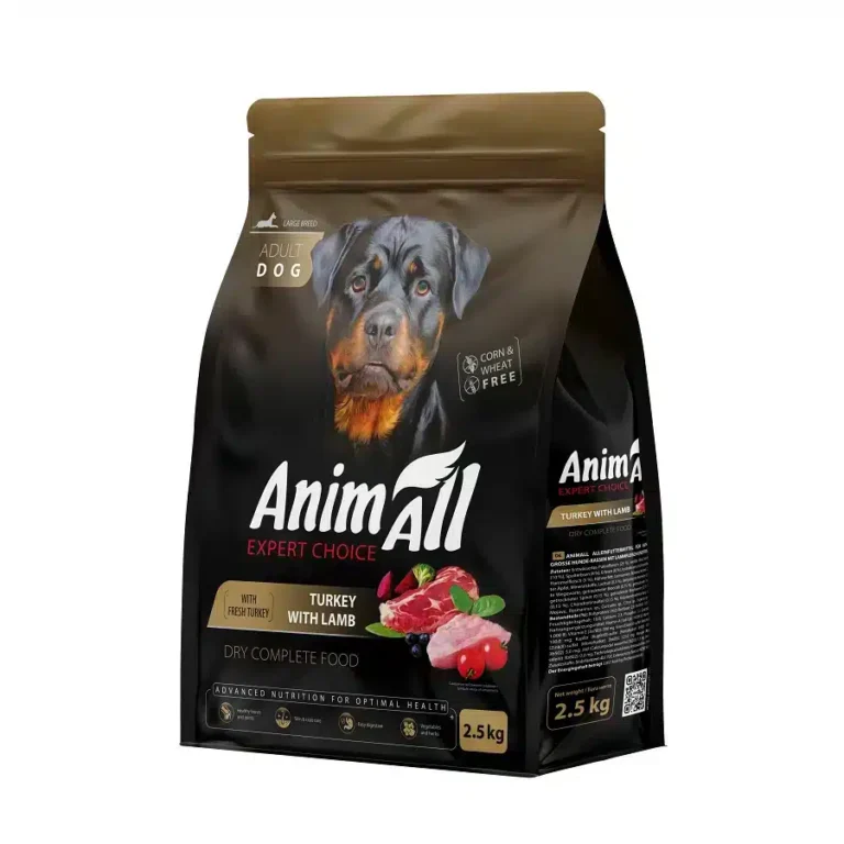 Сухий корм AnimAll з індичкою і ягням для собак великих порід