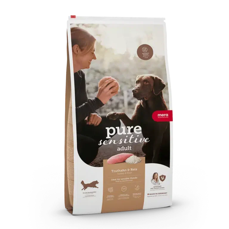 Сухий корм для дорослих собак MERA pure sensitive з індичкою та рисом