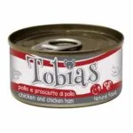 Вологий корм TOBIAS з куркою і курячою шинкою для собак, 85 г