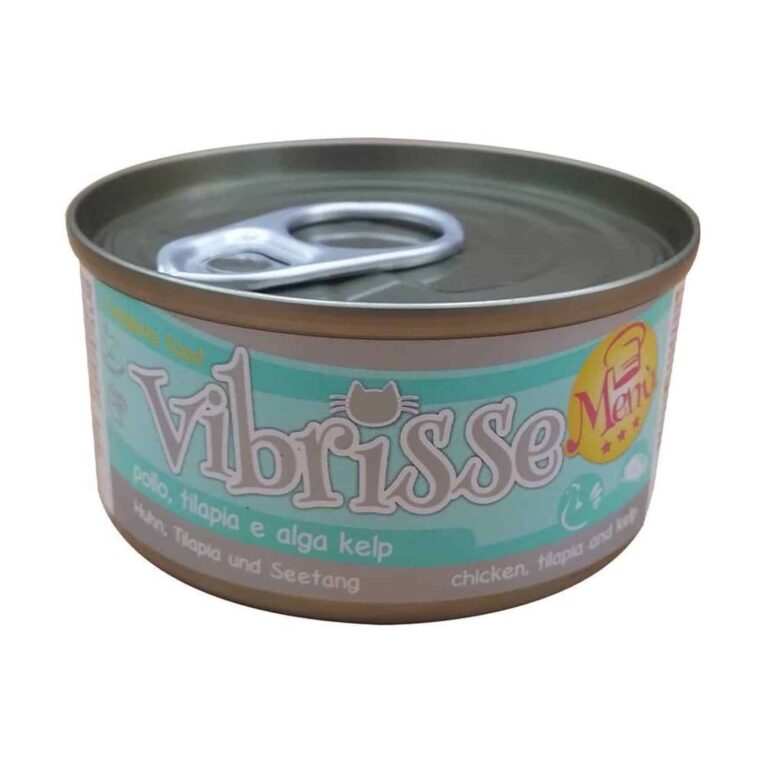 Вологий корм Vibrisse Menu з куркою і тилапією для котів, 70 г