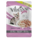 Вологий корм Vibrisse Jelly з куркою і тунцем для кошенят, 70 г