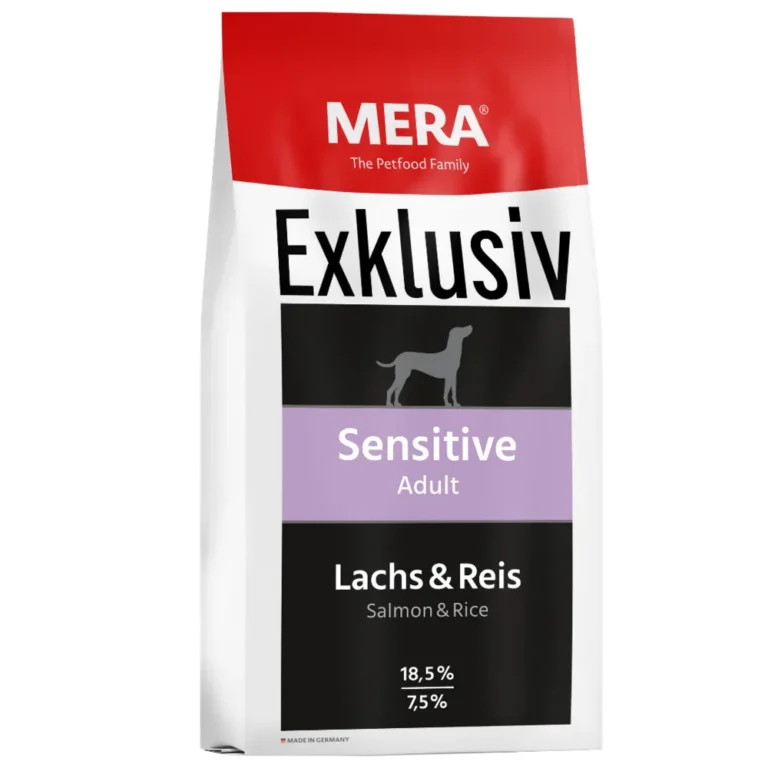 Сухий корм Mera EXCLUSIV sensitive для дорослих собак з лососем і рисом, 15 кг