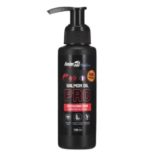 Лососева олія AnimAll Salmon Oil PRO для собак та котів, 100 мл