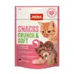 Ласощі Mera Snacks Crunch & Soft з лососем для котів, 200 г