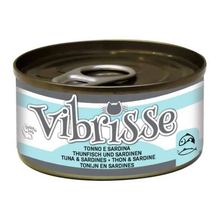 Вологий корм для котів Vibrisse з тунцем та сардинами, 70 г