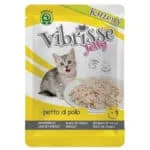 Вологий корм для кошенят Vibrisse Jelly з курячою грудкою у желе, 70 г