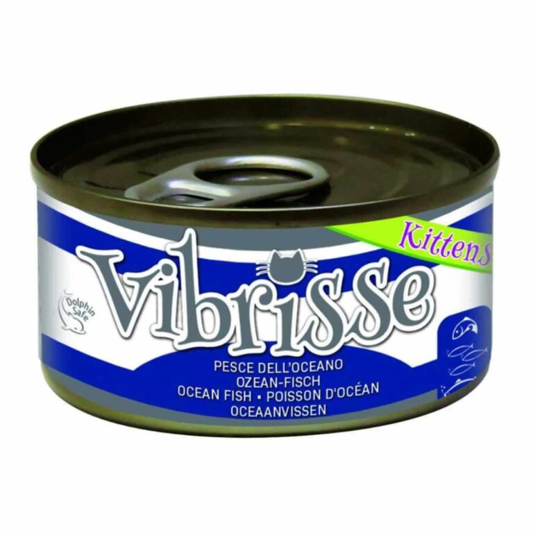 Вологий корм для кошенят Vibrisse з океанською рибою, 70 г