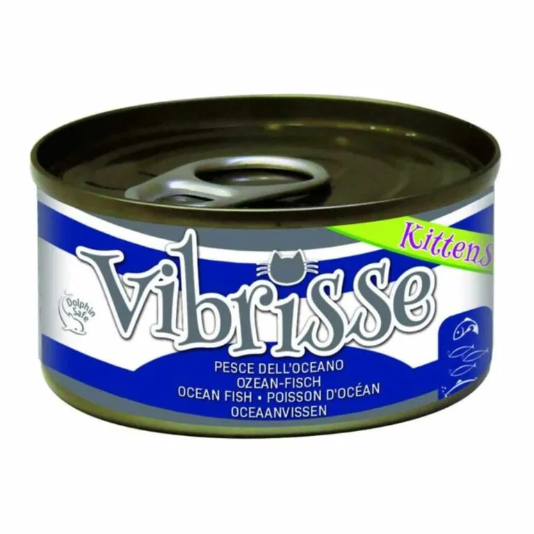 Вологий корм для кошенят Vibrisse з океанською рибою, 70 г