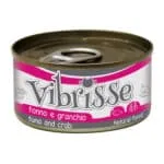 Вологий корм для котів Vibrisse з тунцем та крабом