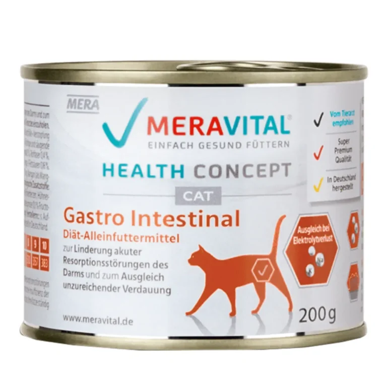 Вологий корм Mera MVH Gastro Intestinal при розладах травлення для котів, 200 г