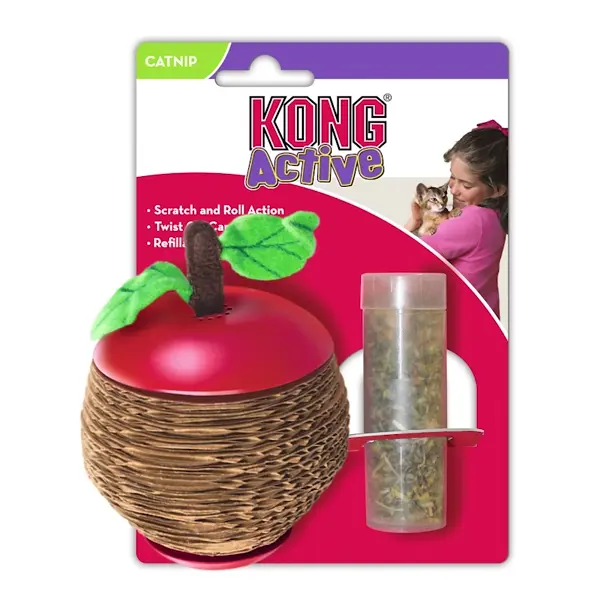 Іграшка KONG Scratch Apple з котячою м'ятою для котів