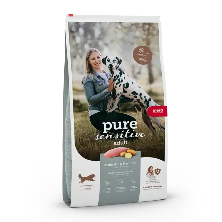 Сухий корм для дорослих собак Mera Pure Sensitive беззерновий зі свіжою індичкою і картоплею