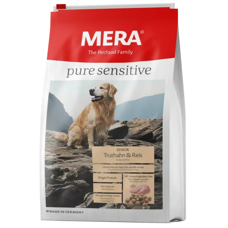 Сухий корм для літніх собак Mera Pure Sensitive з індичкою і рисом