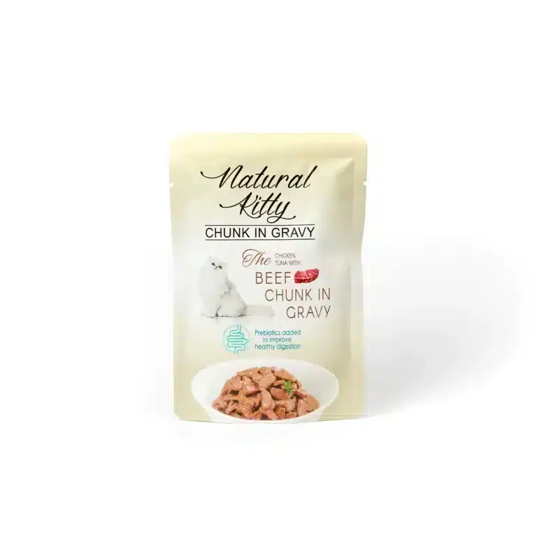 Вологий корм для котів Natural Kitty з куркою і тунцем у соусі, 85 г