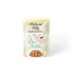 Вологий корм для котів Natural Kitty з куркою і тунцем з яловичою печінкою у соусі, 85 г