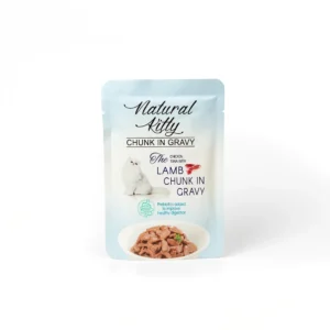 Вологий корм для котів Natural Kitty з куркою, тунцем і ягням у соусі, 85 г