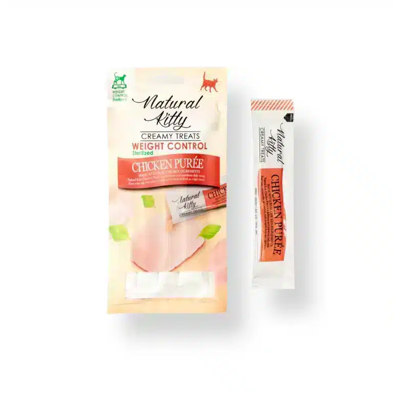 Ласощі Natural Kitty з куркою для стерилізованих котів, 4х12 г