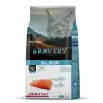 Сухий корм для дорослих котів Bravery з лососем
