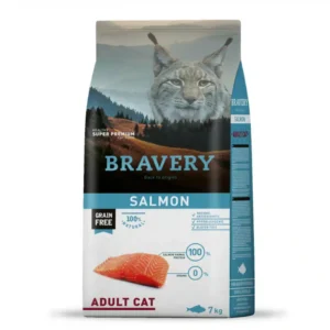 Сухий корм Bravery з лососем для дорослих котів
