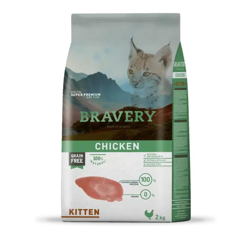 Сухий корм для кошенят Bravery з куркою