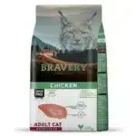 Сухий корм для дорослих стерилізованих котів Bravery з куркою