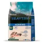 Сухий корм для дорослих собак cередніх та великих порід BRAVERY з оселедцем
