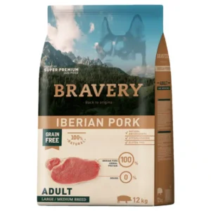 Сухий корм Bravery для дорослих собак середніх та великих порід зі свининою